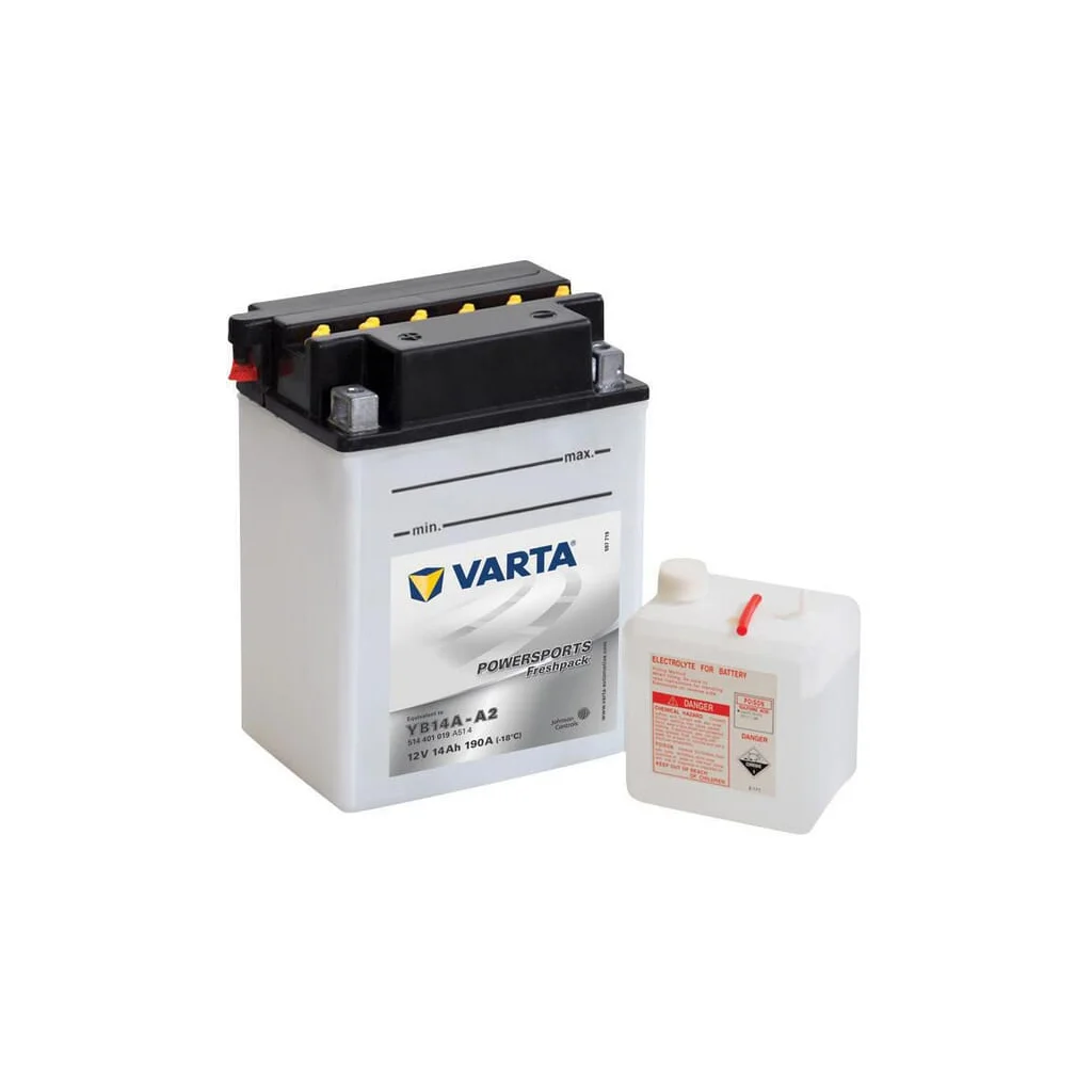 Baterie 12V 14Ah 190A Powersports Freshpack VARTA 514401019I314PS