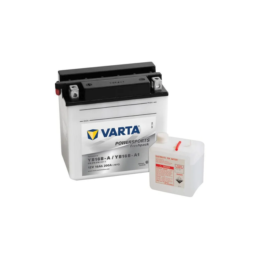 Baterie 12V 16Ah 200A Powersports Freshpack VARTA 516015020I314PS