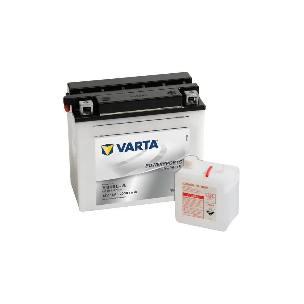Baterie 12V 18Ah 200A Powersports Freshpack VARTA 518015020I314PS