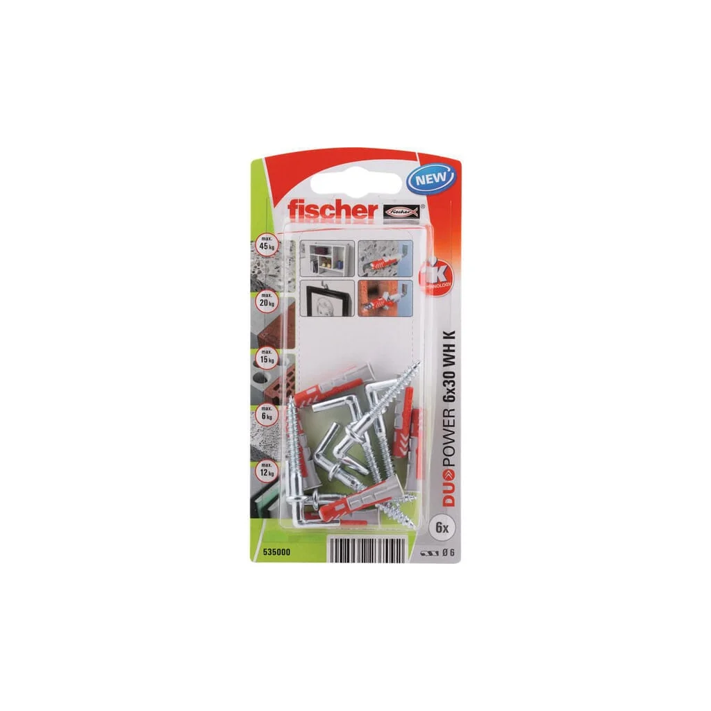 Plug Duopower 8x40 WH K 4 buc. 535001