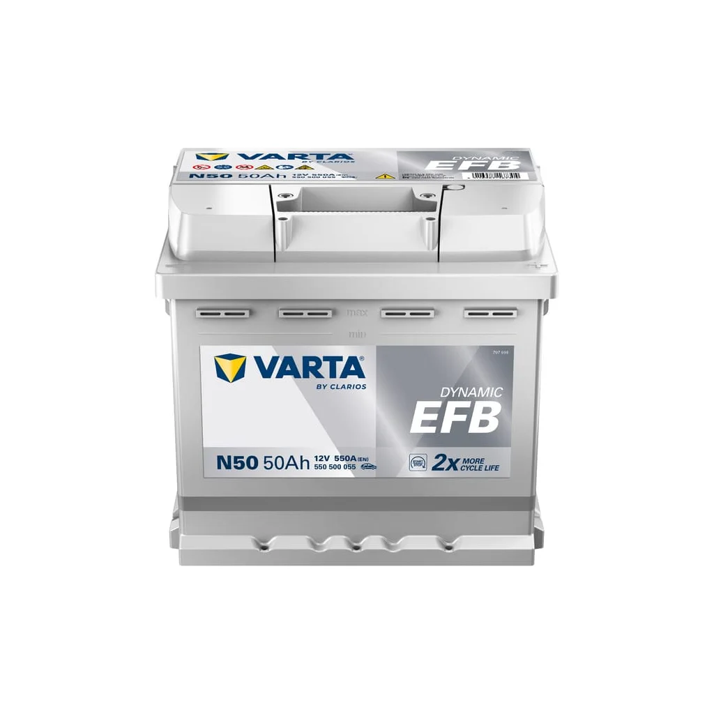 Baterie 12V 50Ah 550A N50 VARTA Dynamic EFB 550500055
