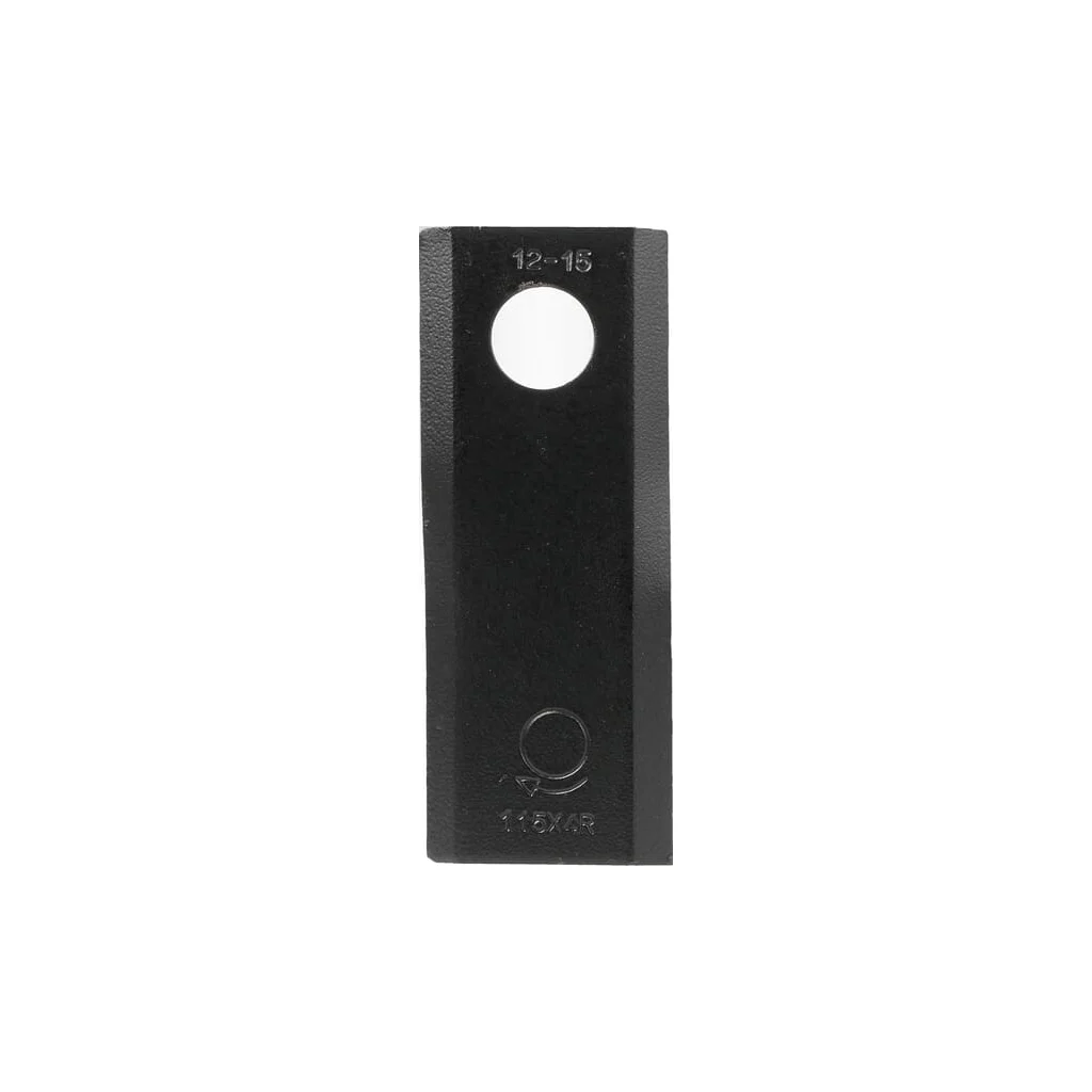 Lamă cositoare dreapta 115x45x4mm orificiu 18,25mm pachet 25 buc. potrivită pentru Kuhn/John Deere/New Holland 55906100KR