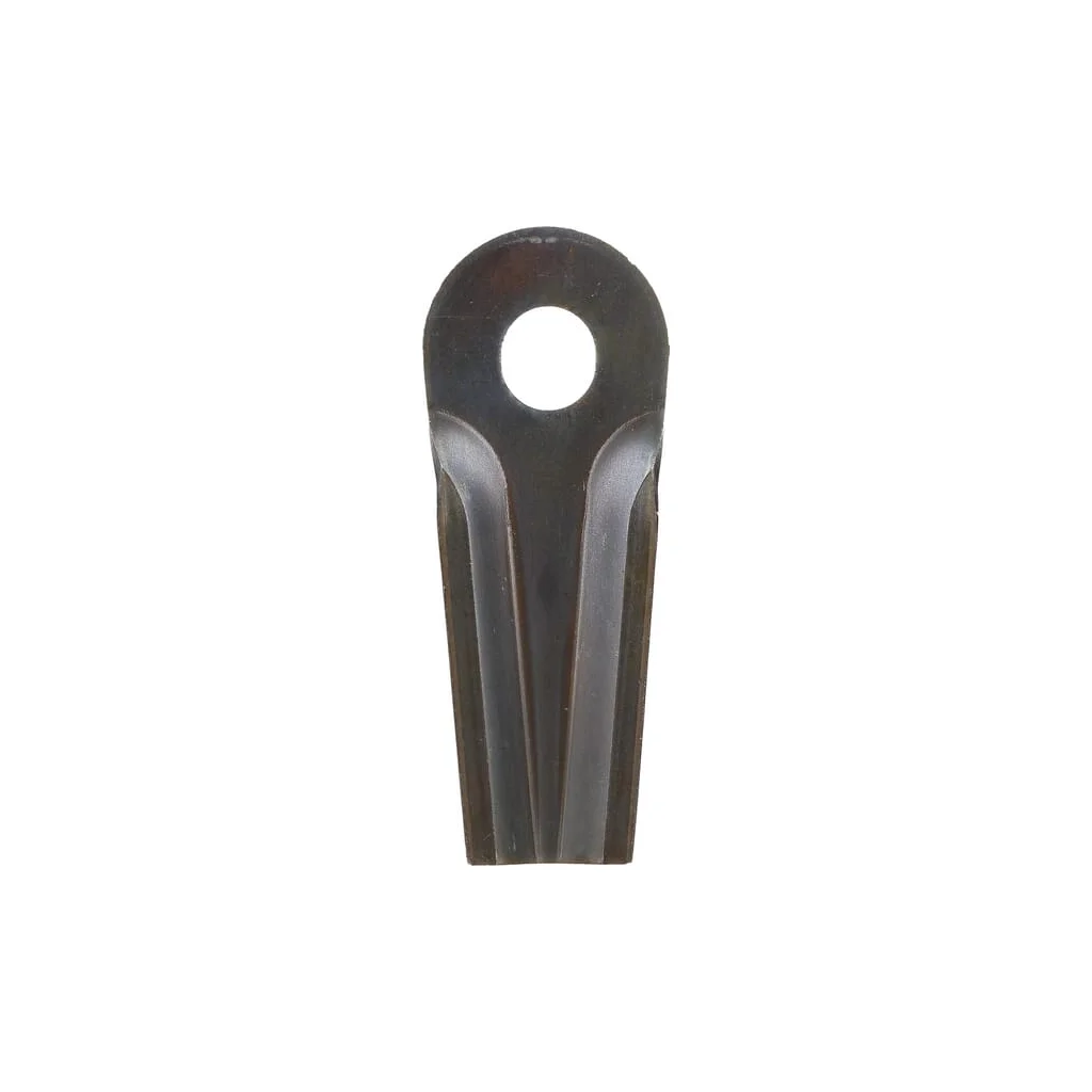 Lamă cositoare stânga/dreapta 129x50x4mm orificiu 20,5x18,5mm oval pachet 25 buc. potrivită pentru Kuhn/John Deere 56450000KR