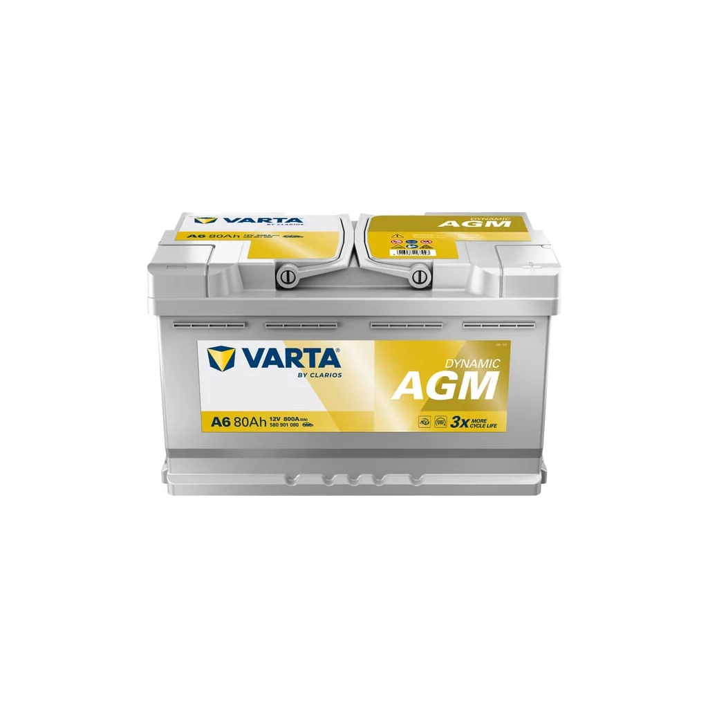 Baterie 12V 80Ah 800A A6 VARTA Dynamic AGM 580901080
