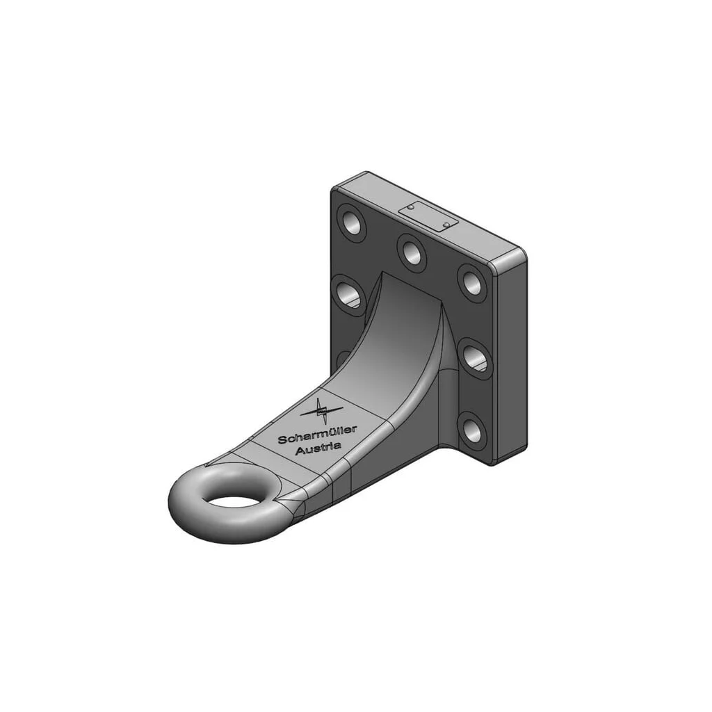 Ochet de remorcare diametru 50mm 145x145 offset L255 DIN 9678-2 00654450A02