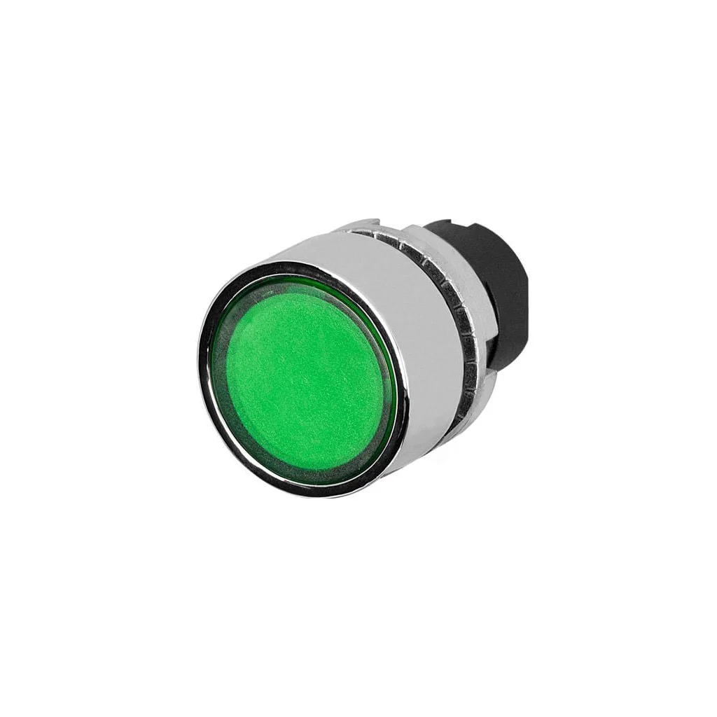 Buton cu ap at iluminat verde 020PTAILVW