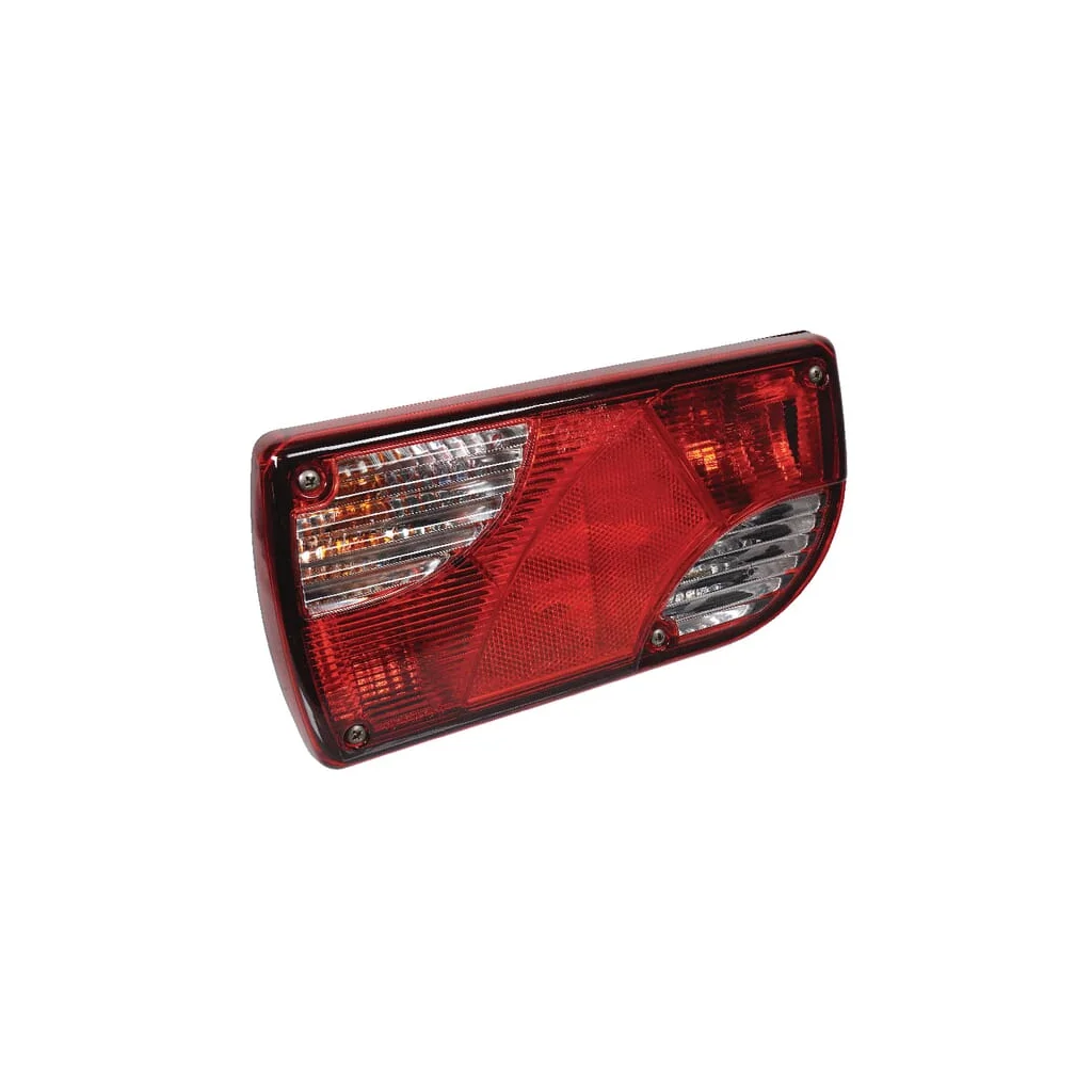 Stop spate LH rectangular, galben/roșu/transparent, 260x98x130mm mufă Deutsch, Cobo 021373000014