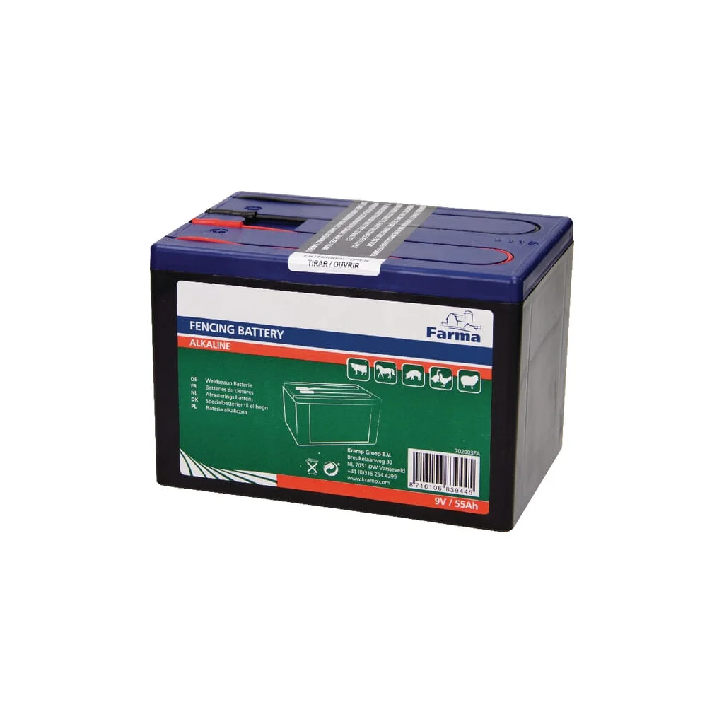 Baterie uscată gard electric Alkaline 9V 55Ah 702003FA