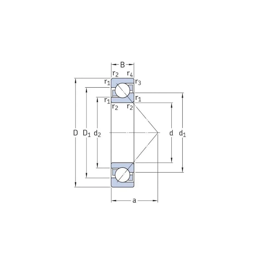Rulment cu bile contact unghiular 30x72x19mm SKF 75007306BEP