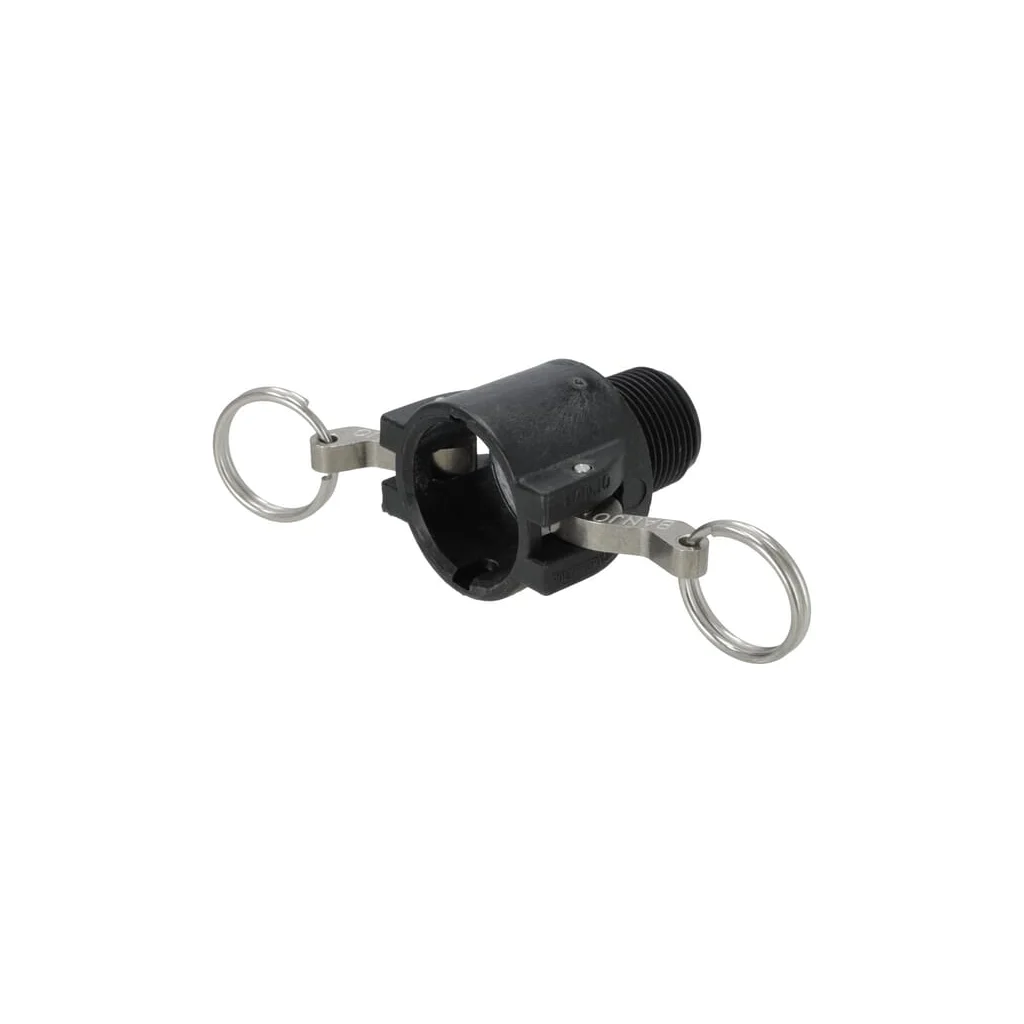 Cuplă Camlock tip B 3/4" filet tată NPT polipropilenă 75B34