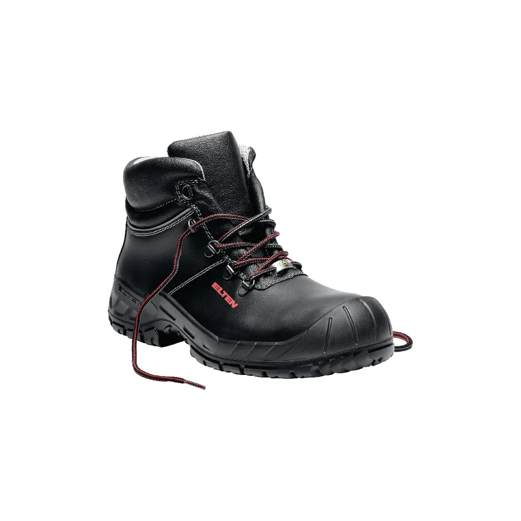 Pantofi de siguranță negri, clasa S3, mărimea 44.5 - Talpă Grip Laurenzo Cauciuc Elten 76694146