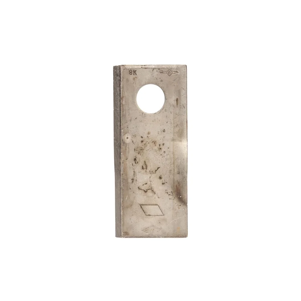 Lamă cositoare dreapta 114x48x4mm orificiu 19mm pachet 25 buc. potrivită pentru Kongskilde JF/Stoll 8113800062