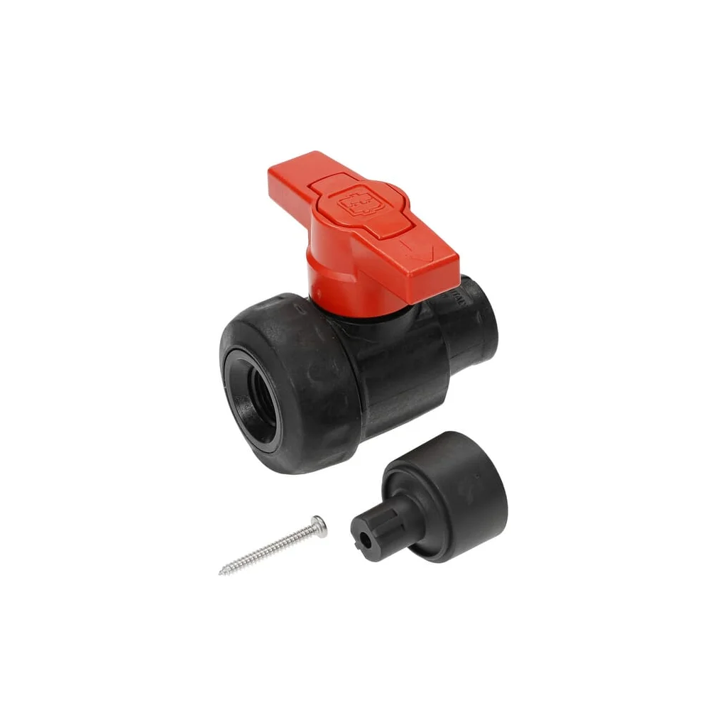 Supapă cu bilă, două căi, 1/2", montare pe panou 8217151