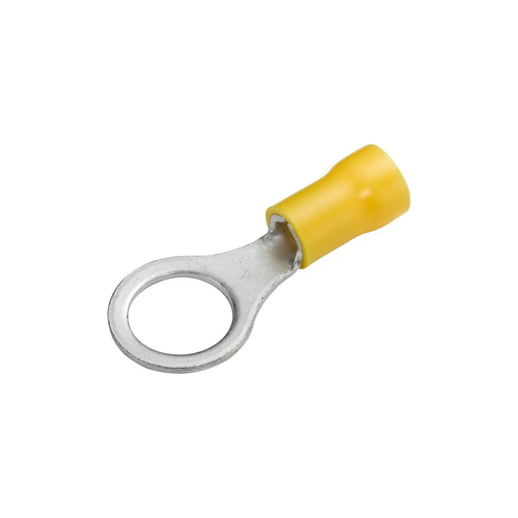Conector inelar, diametru 10.5mm Seria A, galben, 4-6mm² blister (50x), Hella 8KW044038003