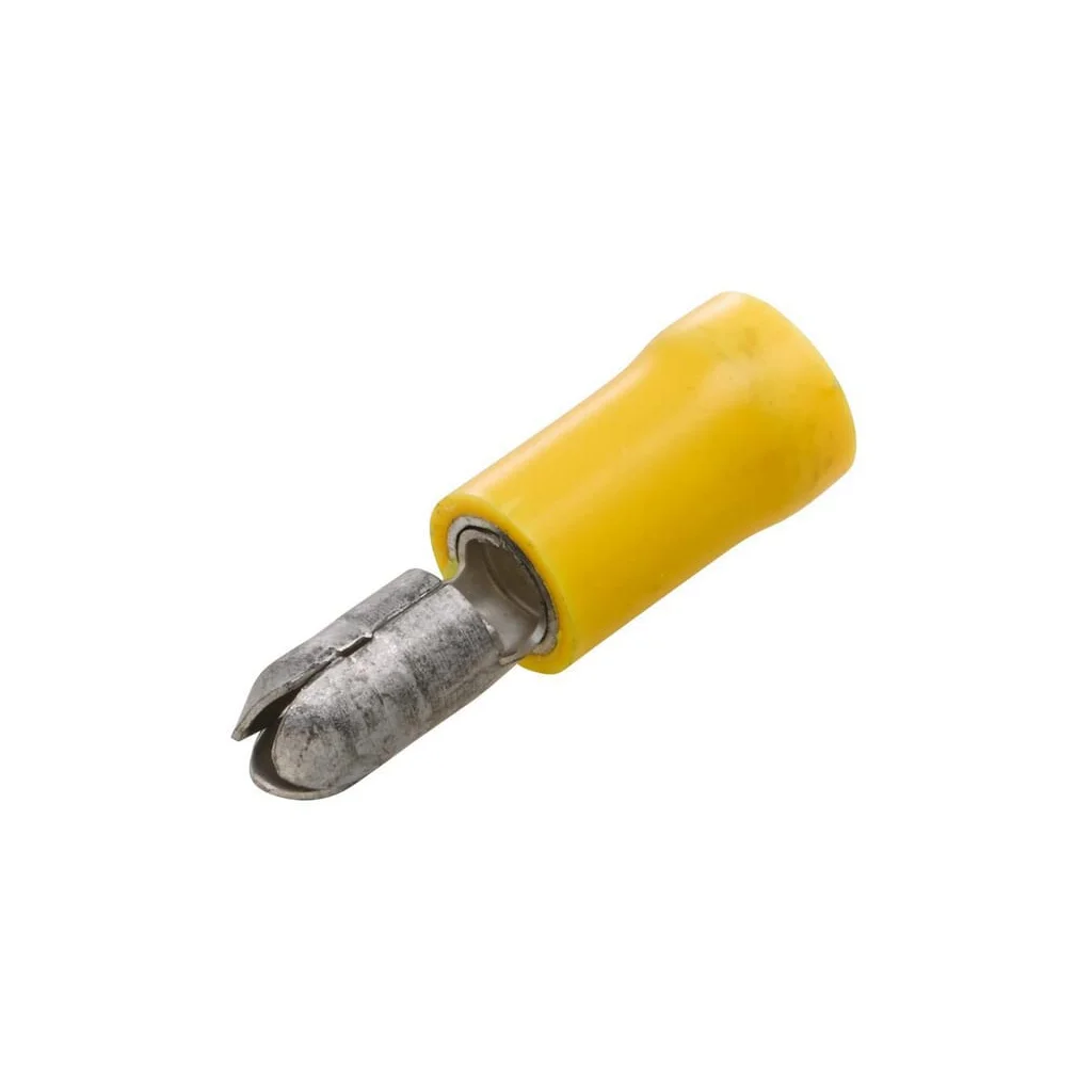 Conector tip glonț tată, galben, diametru 4-6mm², Seria A 5mm, blister (50x), Hella 8KW744733003