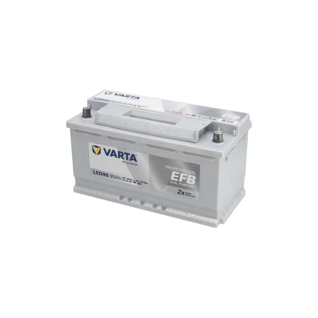 Baterie 12V 95Ah 850A LED95 VARTA Professional Dual Purpose EFB 930095085
