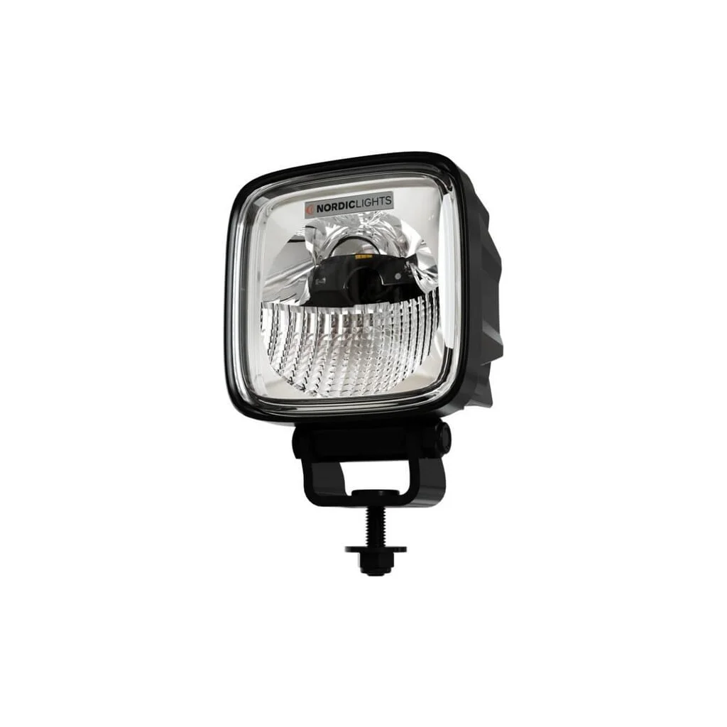 Lumină de lucru LED, 28W, 1950lm, pătrată, 12/24V, transparentă, prindere cu șurub, 85x100x129mm, Deutsch 2 pini, Flood larg, 1