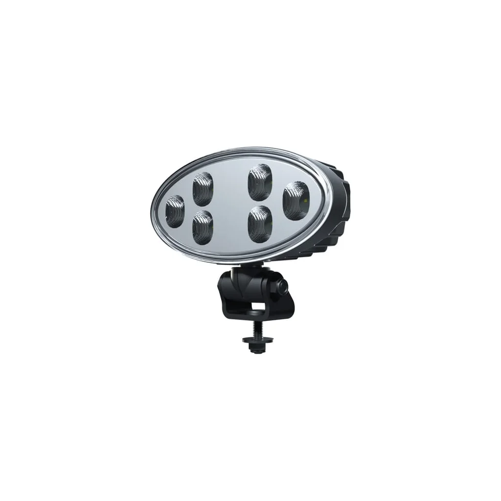 Lumină de lucru LED, 32W, 3500lm, ovală, 12/24V, albă, prindere cu șurub, cap pivotant, 180x126x72mm, Deutsch 2 pini, Flood (inu