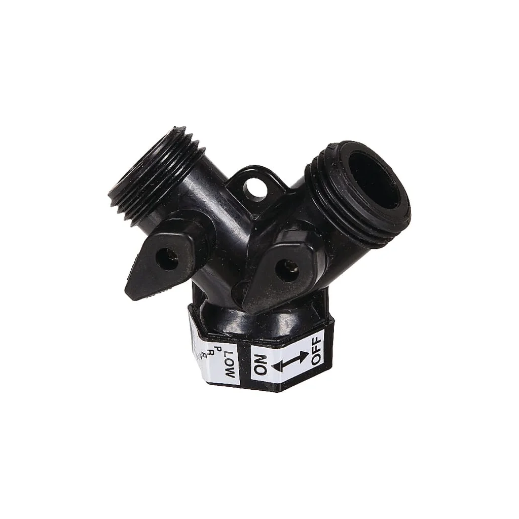 Adaptor Y pentru furtun, 3/4" cu robinete de închidere AF45017