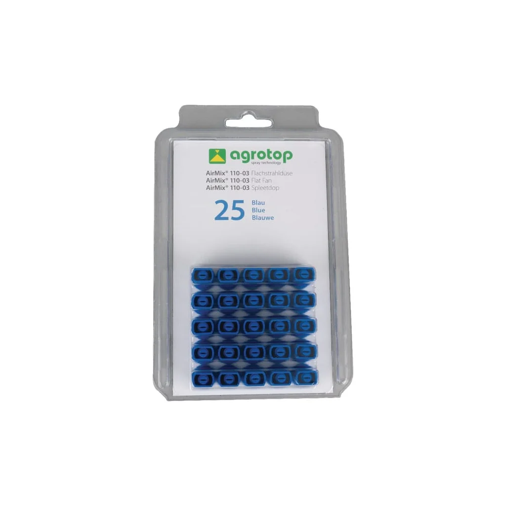 Duză injecție aer AM 110° 03 albastră din plastic Agrotop AM11003P025