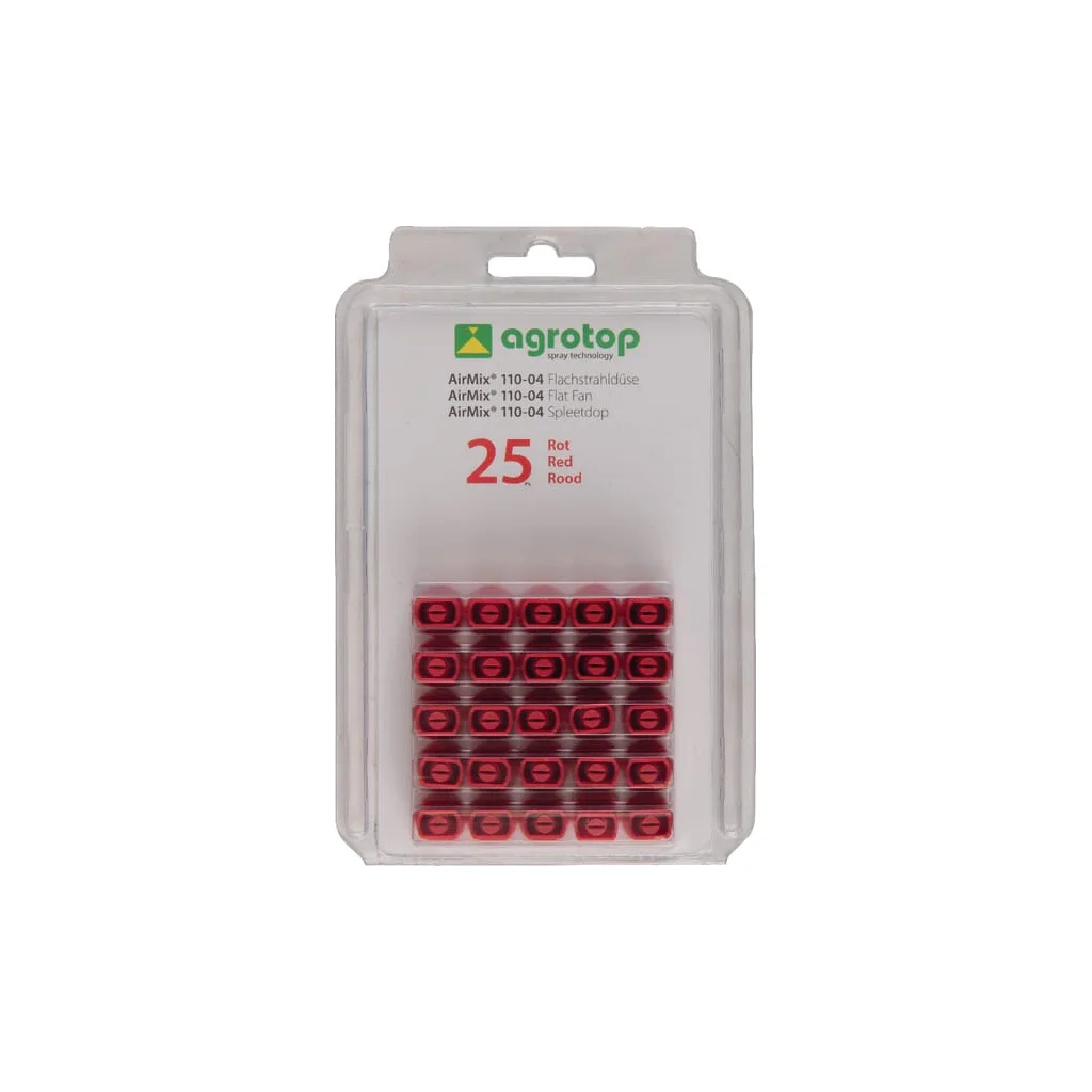 Duză injecție aer AM 110° 04 roșie din plastic Agrotop AM11004P025